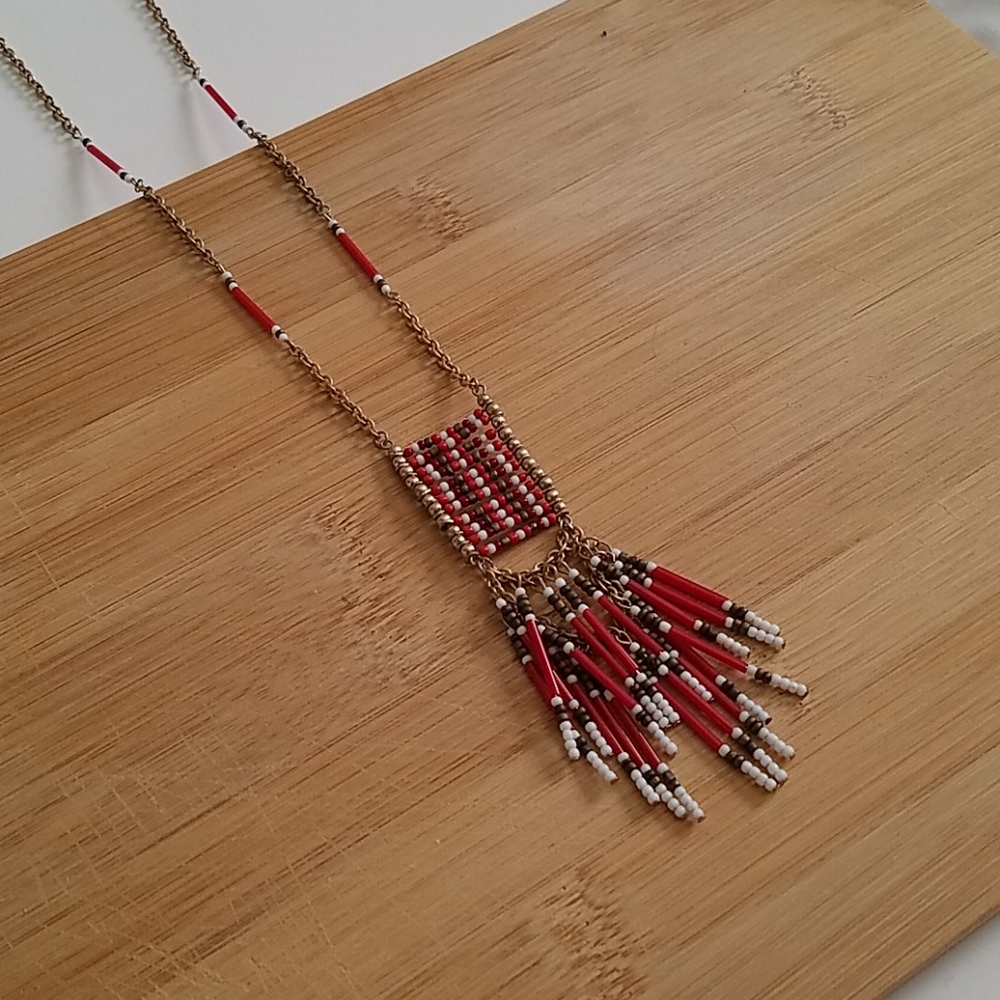 Madewell | Beaded Fringe Necklace